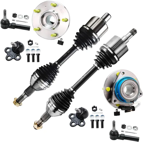 Miniatura 103 de Detroit Axle - Kit de extremo delantero RWD para Chrysler 300 Dodge Challenger Charger Upper Lower Control Arms rótulas de rodamiento de rueda Bujes