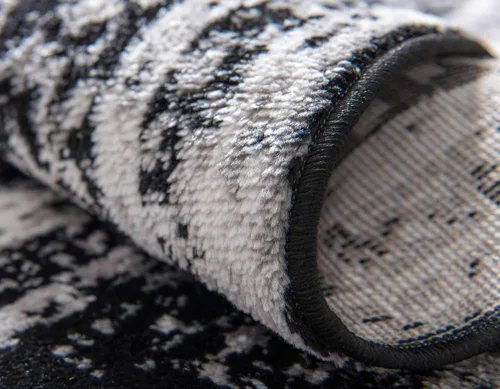Miniatura 6 de Unique Loom Sofia Collection - Alfombra tradicional vintage, inspirada en Francia (7 pies x 10 pies, rectangular, negro/gris claro)