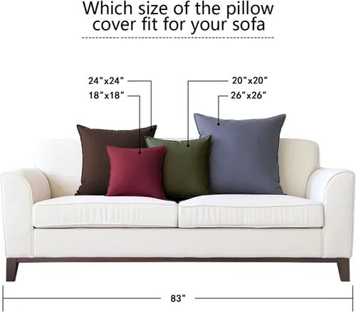 Miniatura 8 de Jeanerlor - Funda de cojín sólida de lino y algodón para decoración, de 18x18 pulgadas, funda de almohada especial para sofá, cama, silla