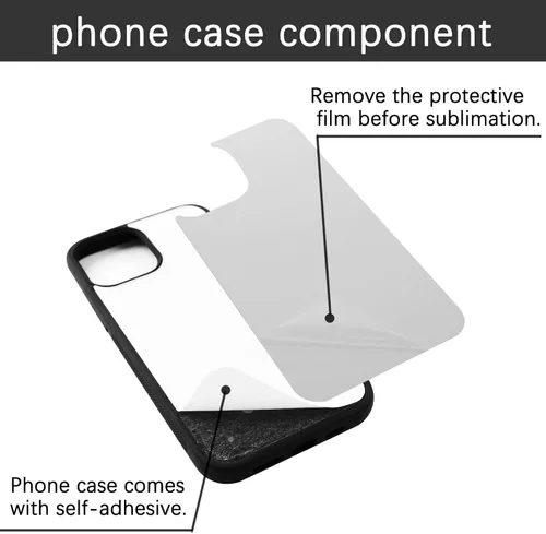 Miniatura 2 de ORJ 5 fundas de teléfono en blanco de sublimación para iPhone 13 de 6.1 pulgadas, funda protectora de goma suave a prueba de golpes