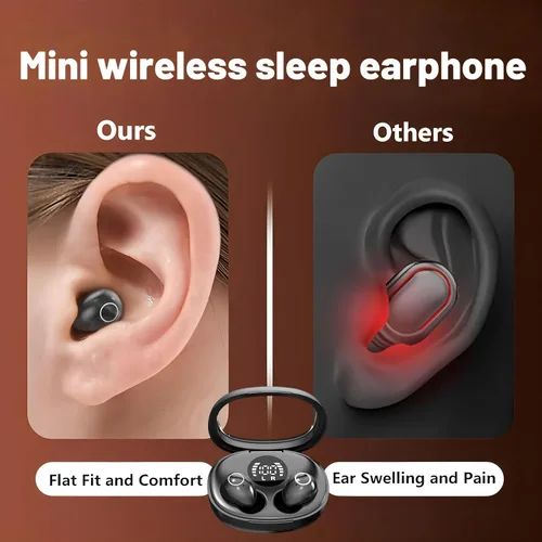 Miniatura 4 de Mini Invisible Sleep Wireless Bluetooth Headphones,Mini Invisible Silicone Sleep Earbuds for Side Sleepers,Invisible Headphones, Bluetooth Headset