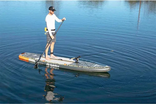 Miniatura 8 de Solstice Drifter Kit de tabla de remo inflable Soporte de accesorio de ataque de yak 11 pies 6 pulgadas x 34 pulgadas x 6 pulgadas Capacidad