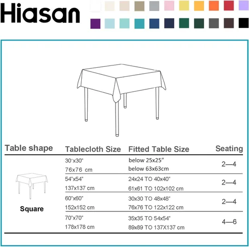 Miniatura 5 de Hiasan Mantel a cuadros blanco y negro para picnic al aire libre, paquete de 2, 60 x 60 pulgadas, mantel cuadrado a cuadros para reuniones, fiestas