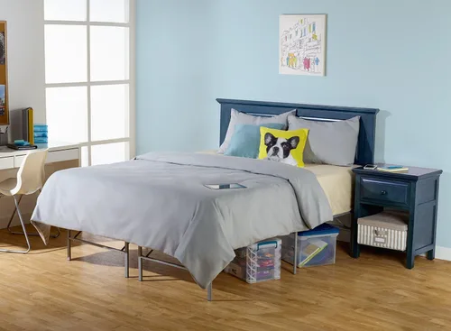 Miniatura 2 de Mantua Base de cama de plataforma premium en plata, reemplaza el somier y la base de cama