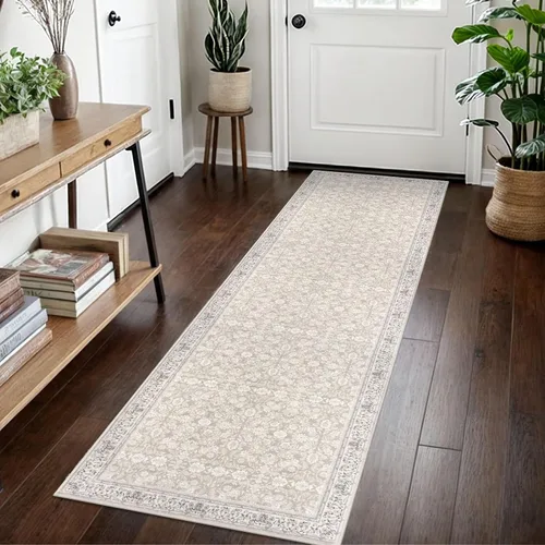 Miniatura 41 de SIILOOM Alfombra antideslizante de pasillo moderna de 2 x 5, súper suave, para pasillos, decoración para cocina, alfombras para pasillos sin 2-Verde
