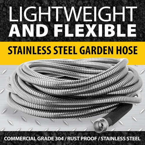 Miniatura 2 de BIONIC STEEL Manguera corta de jardín de 3 pies, manguera conectora de 3 pies x 5/8 pulgadas para carrete, conexión a prueba de fugas, resistente