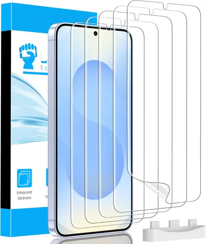 Miniatura 8 de LYWHL Paquete de 5 protectores de pantalla para Samsung Galaxy S26 Plus [como el desbloqueo original de huellas dactilares], película protectora