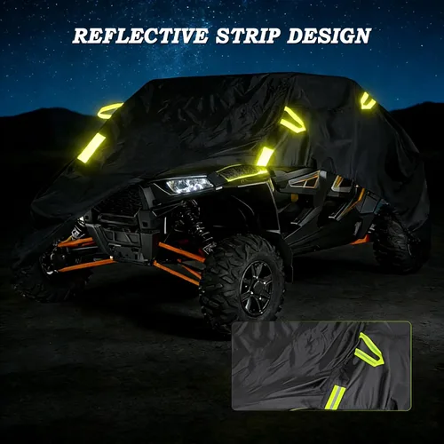 Miniatura 5 de UTV Cover for CFMOTO UForce 400 2015-2026, Heavy Duty Quad Cover, Side by Side, All Weather Outdoor Storage, Windproof Straps Elastic Hem