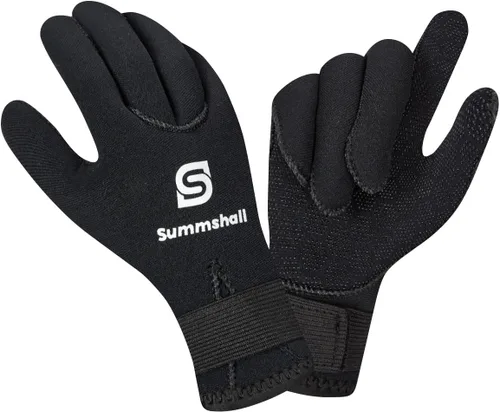 Guantes de neopreno para niños de 0.118 pulgadas, guantes térmicos antideslizantes para natación, UV50+, mantienen el calor para bucear, kayak,