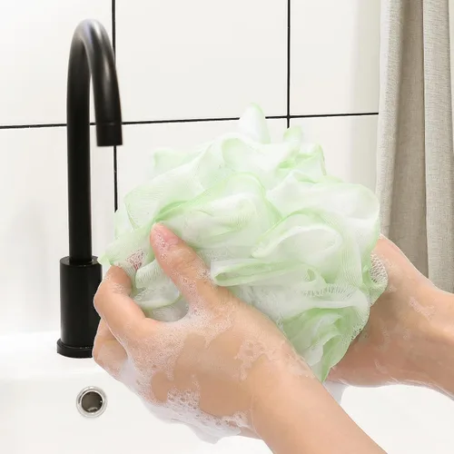 Miniatura 4 de Tbestmax 4 esponjas de baño de malla, exfoliantes, para todo el cuerpo, para la ducha, 60g/unidad - 4