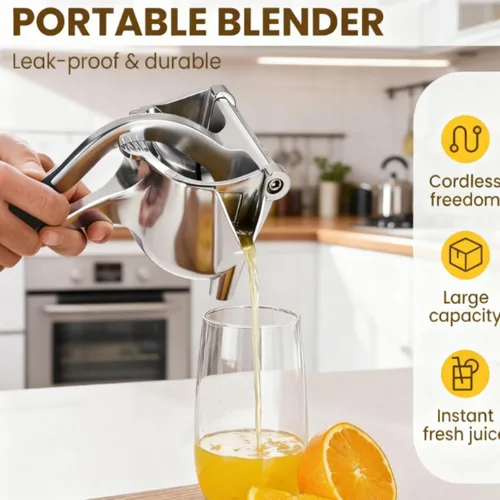 Miniatura 6 de Extractor de jugo de fruta fresca de aleación de aluminio, exprimidor de jugo de mano, agarre ergonómico, fácil de usar, extracción eficiente