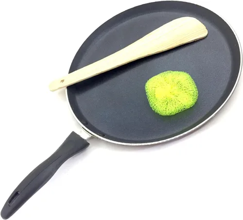 G & D Sartén antiadherente Dosa Roti-Chapati Tawa Plancha de utensilios de cocina Base de inducción Sartén de aluminio para panqueques Paratha Roti