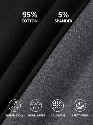 Miniatura 6 de Camisa Attraco de algodón, con tirantes estilo espagueti, con brasier incorporado, 2 paquetes, para mujer