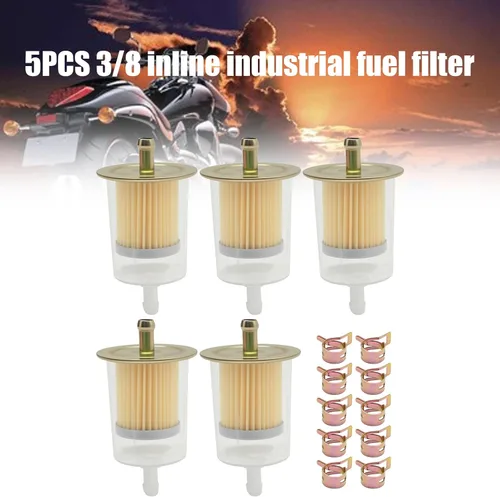 Miniatura 5 de Filtros de combustible en línea 3/8 para tractores industriales, automóviles, camiones, motocicletas, motor de gasolina en línea, filtro