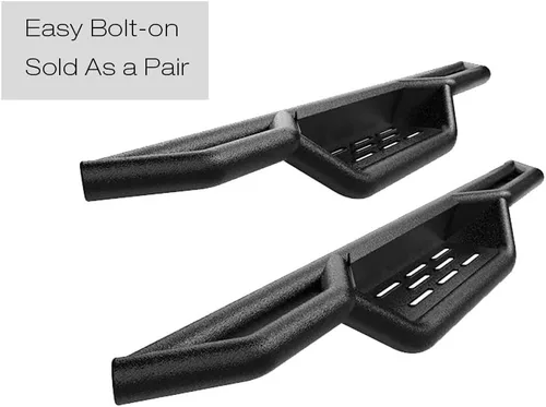 Miniatura 4 de APS Estribos tubulares negros de 6 pulgadas estilo desplegables Nerf compatibles con Jeep Wrangler JK 2007-2018 de 2 puertas
