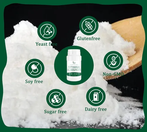 Miniatura 5 de Bicarbonato de potasio de 11 onzas, polvo de bicarbonato de potasio 100% puro, suplemento mineral de grado alimenticio para plantas, pasteles