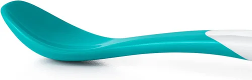 Miniatura 2 de OXO Tot Cuchara de alimentación infantil, paquete múltiple Verde azulado/azul marino/rosa