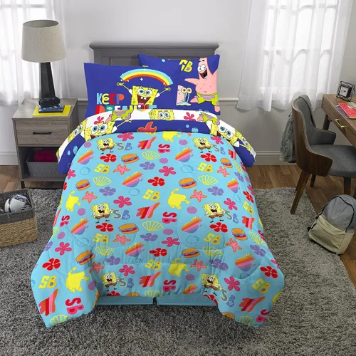 Miniatura 173 de Franco - Juego de edredón y sábanas supersuaves con funda, para niños, 7 piezas, tamaño matrimonial, Five Nights At Freddy's Cinco noches en Freddy's