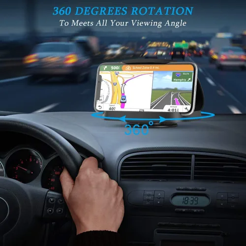 Miniatura 4 de JOYEKY Soporte de teléfono celular para automóvil, soporte vertical horizontal para teléfono con rotación de 360° para tablero de instrumentos
