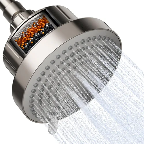 Miniatura 15 de OFFO Cabezal de ducha, cabezal de ducha de alta presión con 6 modos, cabezales de ducha fijos para un fuerte flujo de agua y una experiencia