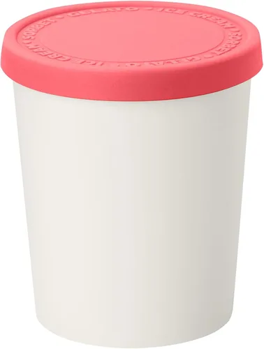 Miniatura 12 de Tovolo Sweet Treat - Recipiente reutilizable para helado casero, color rosa, recipientes apilables de almacenamiento de 1 cuarto de galón con tapas