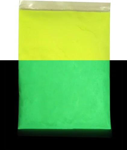 Miniatura 19 de Polvo de pigmento fluorescente de aluminio de estroncio invisible neutro que brilla en la oscuridad, luz negra UV libre de polvo