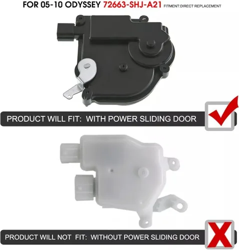 Miniatura 11 de A-Premium Actuador de pestillo eléctrico para puerta corredera para el lado del conductor, compatible con Honda Odyssey V6 2005-2010 de 3.5 litros