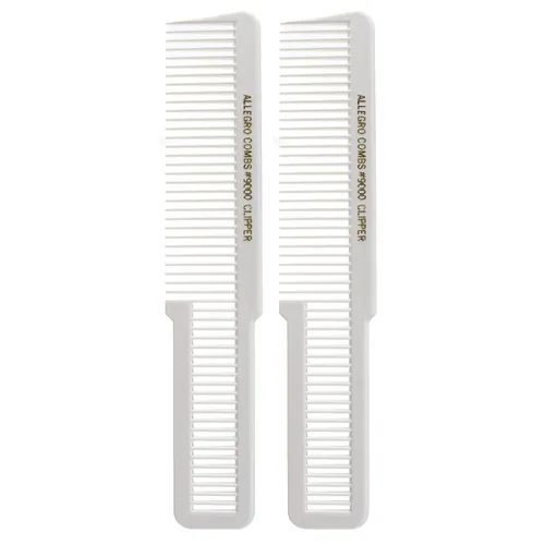 Miniatura 12 de Allegro Combs 9000 Clipper Blending Cutting Wide Teeth Hair Comb For Fading Barberos Hairstylist Men Women Shower Comb Shampoo Styling 2 piezas