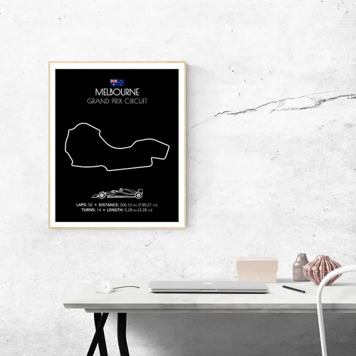 Miniatura 33 de Custom Car Posters Póster hecho a mano compatible con Autodromo Enzo e Dino Ferrari (Imola, Italia), póster de pista de carreras diseñado