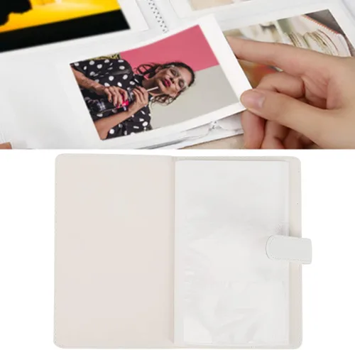 Miniatura 4 de Álbum de fotos, álbum de fotos universal de poliuretano de 3 pulgadas, 96 bolsillos, libro de almacenamiento de tarjetas bancarias para fotografía