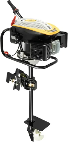 Miniatura 11 de Motor fuera de borda de 4 tiempos, motor de barco de pesca resistente de 6.5 HP, motor fuera de borda inflable, motor de barco de gasolina de 123 CC