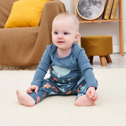 Miniatura 3 de V.&GRIN Ropa de bebé niño, conjunto de pantalones de manga larga de algodón para recién nacido de 0 a 24 meses