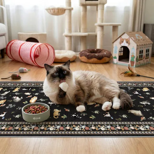 Miniatura 40 de Alfombra de área de entrada de 2 x 3 pies lavable - Alfombra de entrada pequeña neutra, alfombra de cocina, alfombra de pasillo vintage suave