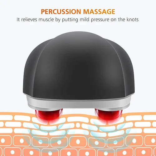 Miniatura 4 de Snailax Paquete de almohadilla para silla de masaje de cuerpo completo y masajeador de percusión de mano