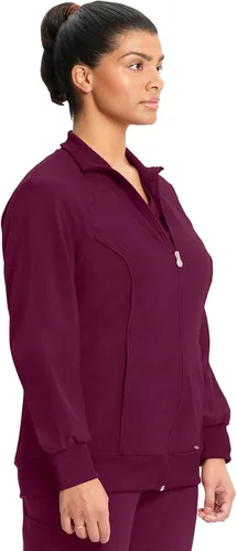 Miniatura 97 de Infinity by Cherokee 2391A - Chaquetas médicas con cremallera frontal para mujer, tela elástica en 4 direcciones