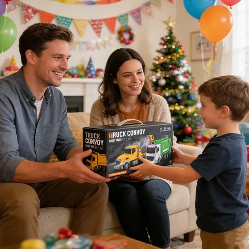 Miniatura 3 de Camión volquete grande de 14 pulgadas con sonidos para niños, juguetes para niños de 3 a 8 años, ideal para celebraciones de Navidad y cumpleaños