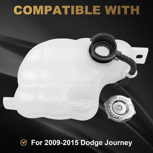 Miniatura 9 de Partsflow Tanque de depósito de refrigerante del radiador del motor delantero con tapa y tubo compatible con 2009-2010 Dodge Journey 3.5L