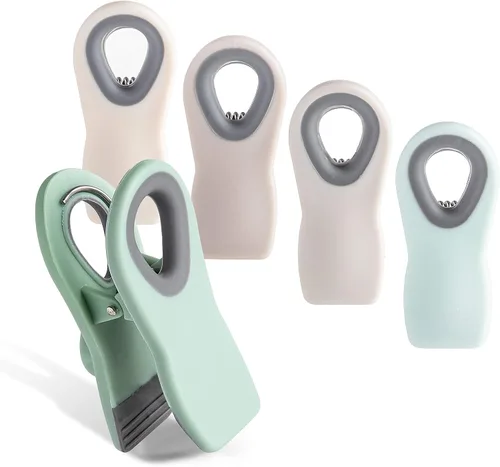 Miniatura 47 de COOK WITH COLOR Clips para bolsas de chips con imán para almacenamiento de alimentos con agarre hermético para bolsas de pan, bolsas de aperitivos