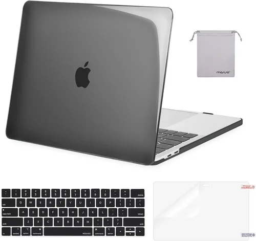 Miniatura 44 de MOSISO - Carcasa rígida de plástico, cubierta de teclado, protector de pantalla y bolsa de almacenamiento para MacBook Pro 13 pulgadas/33 cm Azul