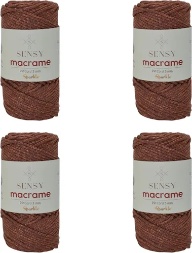 Miniatura 36 de Sensy - Cuerda de poliéster prémium de 0.118 pulgadas (0.118 in), 131 yardas, 100% polipropileno, cordón de macramé, cuerda de ganchillo de 0.118