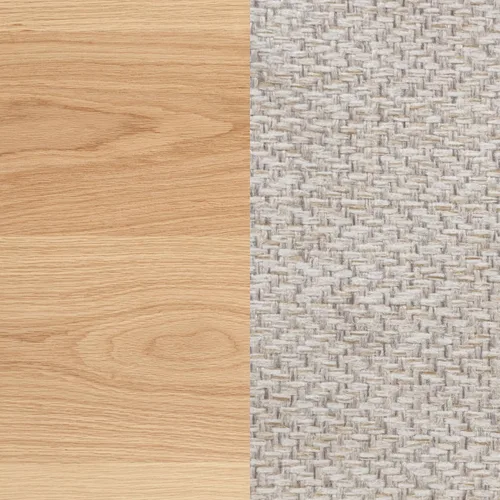 Miniatura 14 de Coaster Home Furnishings - LAVON - Madera y tela - Sillas de comedor sin brazos con asiento tapizado - Juego de 2 - Roble claro y lino - 106622