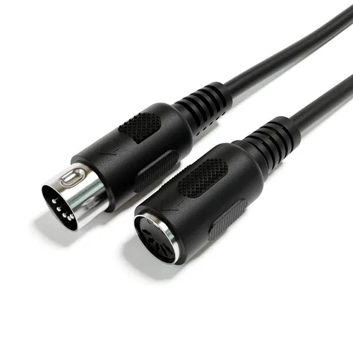 Miniatura 6 de Cable de audio de extensión MIDI - DIN de 5 pines - macho a macho/hembra [macho a hembra 200 cm - 78.74"]