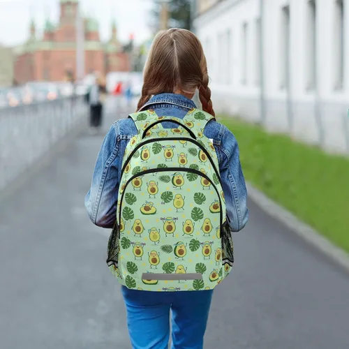 Miniatura 6 de MNSRUU Mochila escolar con correa para el pecho, mochila para laptop Galaxy Planets, mochila de senderismo de viaje para niños y niñas, Planta