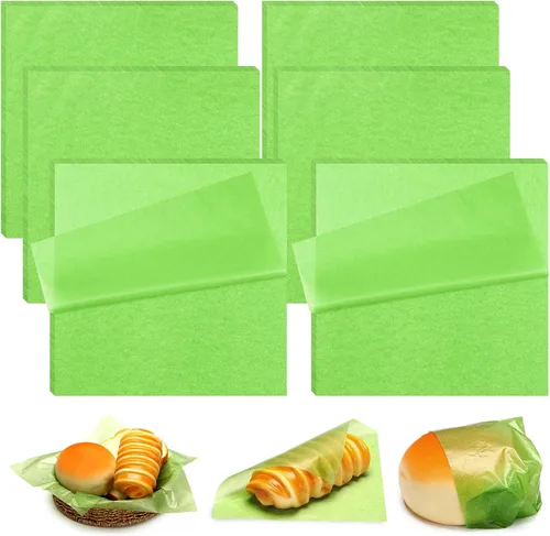 Miniatura 11 de Estune 240 hojas de papel para delicatessen de 12 x 12 pulgadas, hojas de papel sándwich de cera seca, a prueba de aceite, para cestas de alimentos