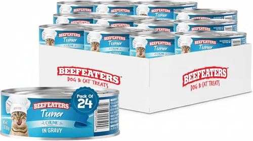Miniatura 15 de Beefeaters Chunk in Salsa - Golosinas para gatos de 3 onzas (paquete de 24 unidades), alimentos húmedos de primera calidad, ricos en vitaminas