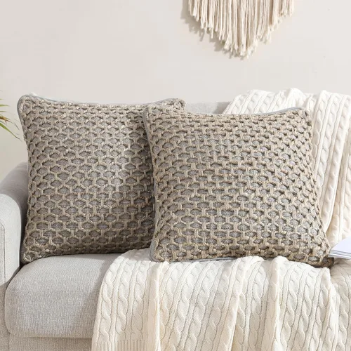 Miniatura 41 de Boho Living Jada Cojín Decorativo, Incluye Acento, Diseño Tejido Premium, Decoración de Sala de Estar, (1) Funda de Cojín de 20" x 20" con Relleno