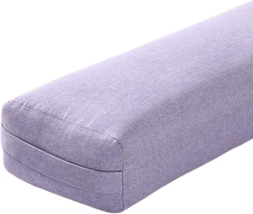 Miniatura 4 de Generic Cojín de apoyo prémium para yoga para mayor comodidad, almohada de meditación rectangular larga con asa de transporte