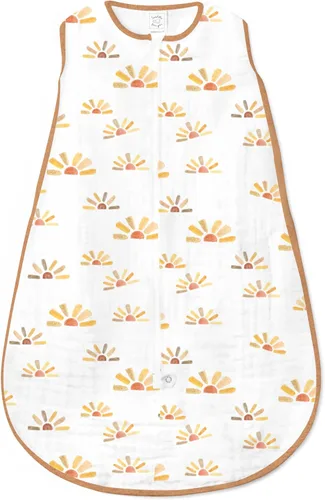 Miniatura 18 de SwaddleDesigns Saco de dormir de muselina zzZipMe para bebé niño y niña, manta portátil con cremallera de 2 vías ¡Azul Ahoy!