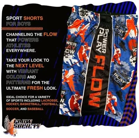 Miniatura 6 de Flow Society Home Run - Pantalones cortos deportivos para niños, pantalones cortos deportivos para gimnasio