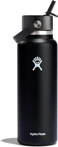 Miniatura 106 de Hydro Flask Botella de agua – Acero inoxidable aislado – Tapa flexible con popote de boca ancha, antiderrames, a prueba de fugas y recargable en 32